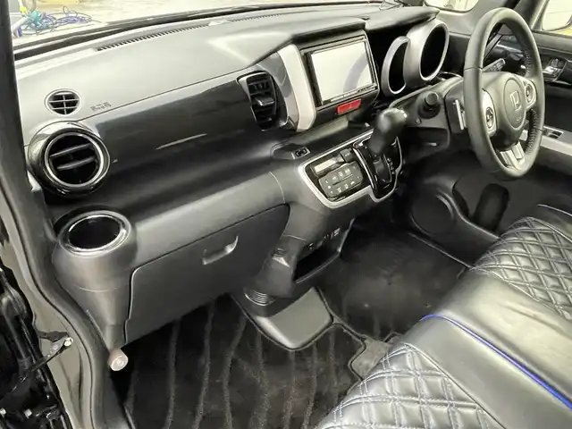 ホンダ Ｎ ＢＯＸ カスタム G ターボ Lパッケージ 群馬県 2017(平29)年 3.9万km クリスタルブラックパール ナビ　バックカメラ　両側電動スライドドア　衝突被害軽減ブレーキ　フルセグＴＶ　パドルシフト　ビルトインＥＴＣ　クルーズコントロール　オートライト　ドライブレコーダー　ステアリングリモコン　スマートキー