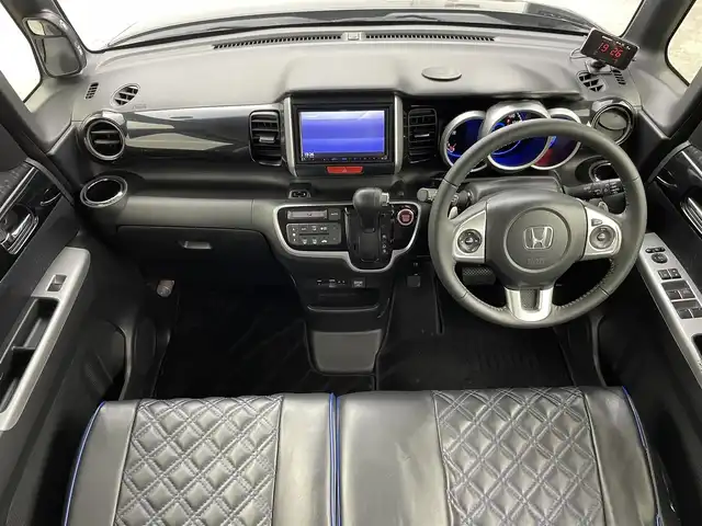 ホンダ Ｎ ＢＯＸ カスタム G ターボ Lパッケージ 群馬県 2017(平29)年 3.9万km クリスタルブラックパール ナビ　バックカメラ　両側電動スライドドア　衝突被害軽減ブレーキ　フルセグＴＶ　パドルシフト　ビルトインＥＴＣ　クルーズコントロール　オートライト　ドライブレコーダー　ステアリングリモコン　スマートキー