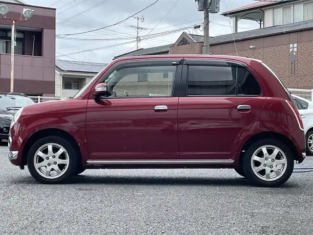 ダイハツ ミラ ジーノ プレミアムX 大分県 2008(平20)年 6.5万km ルージュレッドクリスタルメタリック 純正オーディオ/AM/FM/CD/MD/茶色合皮ハーフレザーシート/電格ウィンカーミラー/フロアマット/純正１４インチアルミホイール/フロントフォグランプ/ドアバイザー/リモコンキー/取説