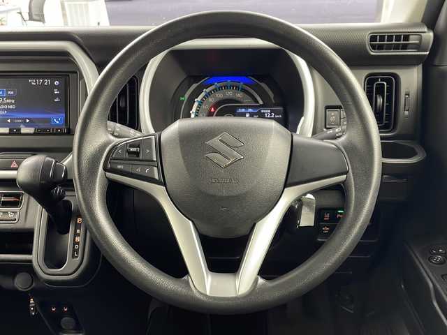 スズキ ハスラー HYBRID G 岐阜県 2021(令3)年 9万km ブリスクブルーメタリック/ホワイト2トーンルーフ 社外SDナビ/　(AM/FM/CD/DVD/Bluetooth)/バックカメラ/衝突軽減ブレーキ/レーンキープアシスト/コーナーセンサー/ETC/社外フロアマット/シートヒーター/オートライト/スマートキー