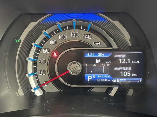 スズキ ハスラー HYBRID G 岐阜県 2021(令3)年 9万km ブリスクブルーメタリック/ホワイト2トーンルーフ 社外SDナビ/　(AM/FM/CD/DVD/Bluetooth)/バックカメラ/衝突軽減ブレーキ/レーンキープアシスト/コーナーセンサー/ETC/社外フロアマット/シートヒーター/オートライト/スマートキー