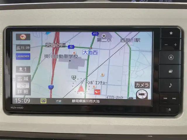 ダイハツ ムーヴ キャンバス G メイクアップ リミテッド　SAⅢ 静岡県 2019(令1)年 3.9万km パールホワイトⅢ/ナチュラルベージュマイカメタリック 2トーン スマートアシストIII/純正SDナビ（NSZN-W69D）/   AM FM CD DVD Bluetooth SD MEMORYMUSIC/フルセグTV/ドライブレコーダー/バックカメラ/ETC/両側パワースライドドア/LEDヘッドライト/フロントフォグランプ/スマートキー×2本/プッシュスタート/ベンチシート/ドアバイザー/ワンオーナー/アラウンドビューモニター