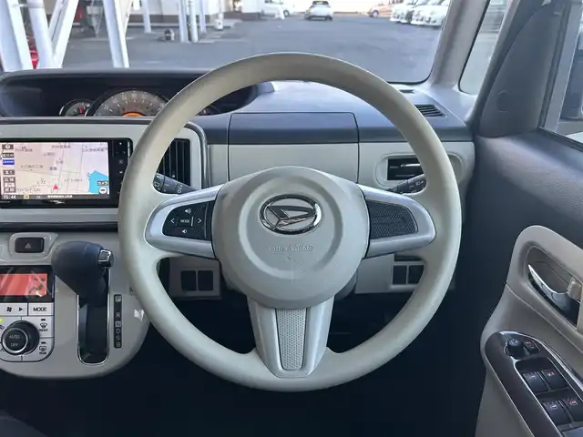 ダイハツ ムーヴ キャンバス G メイクアップ リミテッド　SAⅢ 静岡県 2019(令1)年 3.9万km パールホワイトⅢ/ナチュラルベージュマイカメタリック 2トーン スマートアシストIII/純正SDナビ/   （AM/FM/CD/DVD/Bluetooth/SD)/フルセグTV/ドライブレコーダー/バックカメラ/ETC/両側パワースライドドア/LEDヘッドライト/フロントフォグランプ/スマートキー×2本/プッシュスタート/ベンチシート/ドアバイザー/ワンオーナー/アラウンドビューモニター