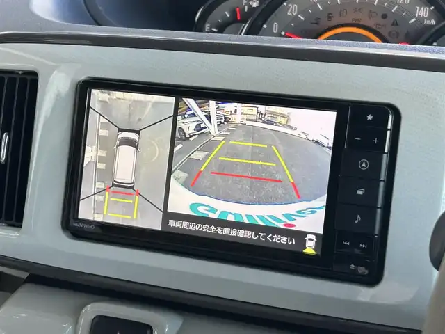 ダイハツ ムーヴ キャンバス G メイクアップ リミテッド　SAⅢ 静岡県 2019(令1)年 3.9万km パールホワイトⅢ/ナチュラルベージュマイカメタリック 2トーン スマートアシストIII/純正SDナビ/   （AM/FM/CD/DVD/Bluetooth/SD)/フルセグTV/ドライブレコーダー/バックカメラ/ETC/両側パワースライドドア/LEDヘッドライト/フロントフォグランプ/スマートキー×2本/プッシュスタート/ベンチシート/ドアバイザー/ワンオーナー/アラウンドビューモニター