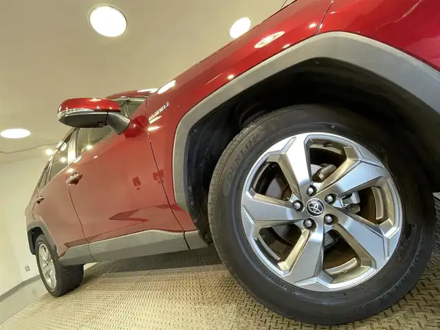 トヨタ ＲＡＶ４ ハイブリッドG 愛知県 2019(令1)年 6万km センシュアルレッドマイカ 純正９インチナビ/サンルーフ/プリクラッシュセーフティ/レーダークルーズコントロール/ブラインドスポットモニター/クリアランスソナー/レーントレーシングアシスト/パワーバックドア/電動パーキングアシスト/ブレーキホールド/レザーシート/パワーシート【メモリー機能付】/シートヒーター/ハンドルヒーター/バックカメラ/デジタルインナーミラー/前後ドライブレコーダー/ビルトインＥＴＣ2.0/アクセサリーソケット/オートハイビーム/LEDヘッドライト/純正フロアマット/純正18インチアルミホイール