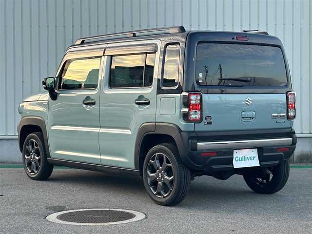 スズキ ハスラー タフワイルド 富山県 2024(令6)年 0.4万km オフブルーメタリック/ブラック 2トーン 社外ナビ/フルセグTV/CD/DVD/USB/AMFM/ipad/バックモニター/前後ドライブレコーダー/前席シートヒーター/コーナーセンサー/アダプティブクルーズコントロール/衝突被害軽減システム/アイドリングオフ/横滑り防止/ダウンヒルアシストコントロール/オートライト/純正15インチアルミホイール/純正フロアマット