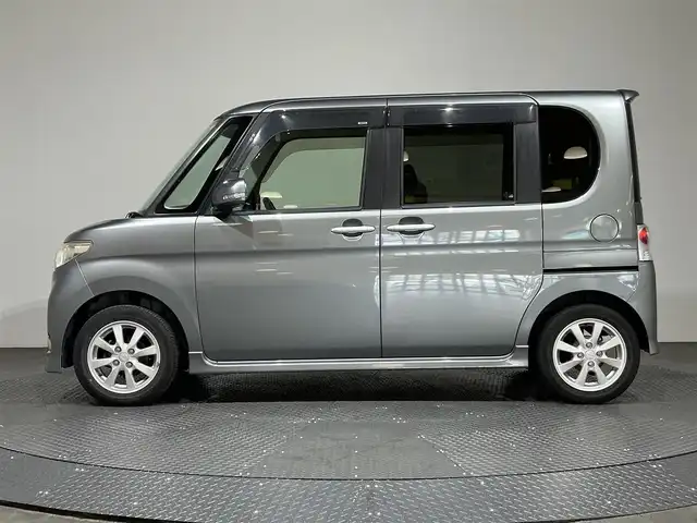 ダイハツ タント カスタム X リミテッド 愛媛県 2009(平21)年 13.5万km プラチナグレーメタリック ・ナビ（ワンセグＴＶ・ＣＤ・ＤＶＤ・ＦＭ・ＡＭ・ＳＤ）/・片側パワスラ　/・スマートキー　/・オートエアコン