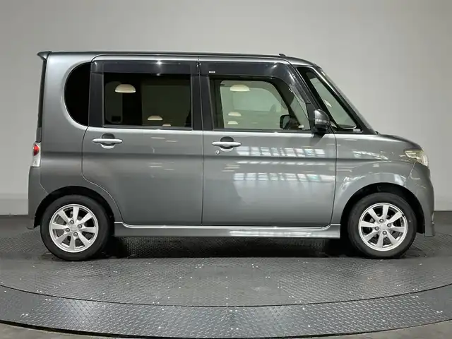 ダイハツ タント カスタム X リミテッド 愛媛県 2009(平21)年 13.5万km プラチナグレーメタリック ・ナビ（ワンセグＴＶ・ＣＤ・ＤＶＤ・ＦＭ・ＡＭ・ＳＤ）/・片側パワスラ　/・スマートキー　/・オートエアコン