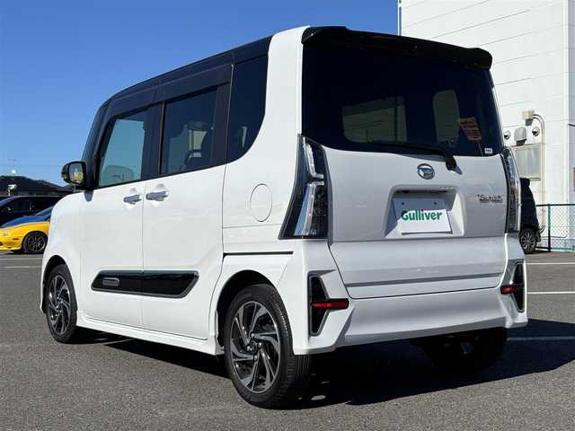 ダイハツ タント カスタム RS スタイルセレクション 大分県 2022(令4)年 1.4万km ブラックマイカメタリック/シャイニングホワイトパール ・純正ナビ/・フルセグ/・バックカメラ/・純正ビルトインETC/・ステアリングスイッチ/・ダイハツ純正ビルトインドライブレコーダー(前方のみ)/・スマアシIII/・レーンキープアシスト/・全車速追従クルーズコントロール/・オートブレーキホールド/・両側パワースライドドア/・前後コーナーセンサー/・前席シートヒーター/・ハーフレザーシート