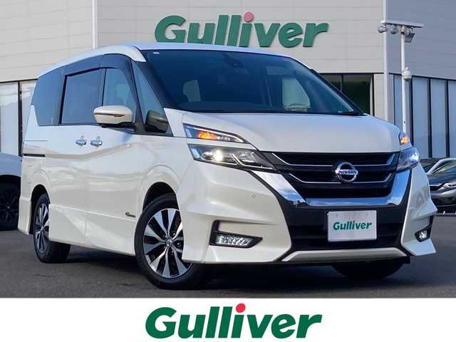 日産 セレナ ハイウェイスター G 佐賀県 2017(平29)年 7.4万km ブリリアントホワイトパール 純正9インチナビ/純正フリップダウンモニター/アラウンドビューモニター/両側パワースライドドア/プロパイロット/エマージェンシーブレーキ/LDW/スマートルームミラー/ETC/ドライブレコーダー/ステアリングリモコン/アイドリングストップ/電動パーキングブレーキ/オートブレーキホールド/プッシュスタート/インテリジェントキー/LEDヘッドライト/フォグライト/純正アルミホイール