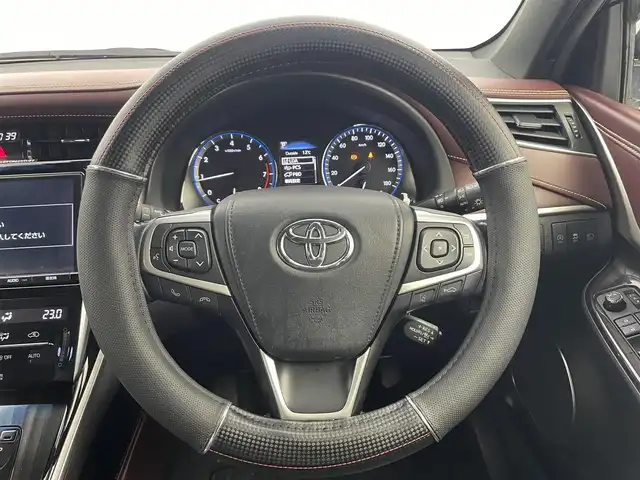 トヨタ ハリアー プレミアム 富山県 2017(平29)年 5.2万km スパークリングブラックパールクリスタルシャイン 純正9インチメモリナビ/フルセグTV/Bluetooth/バックカメラ/ETC/パワーバックドア/パワーシート/ハーフレザーシート/レーダークルーズコントロール/トヨタセーフティセンス/純正18インチアルミ/3眼LEDヘッドライト/オートハイビーム/オートライト/LEDフォグ/純正フロアマット/スマートキー/プッシュスタート