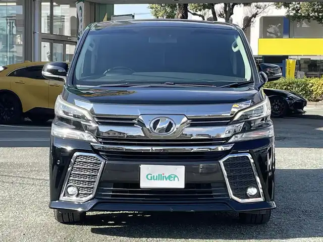 トヨタ ヴェルファイア Z Gエディション 熊本県 2016(平28)年 13.2万km ブラック ワンオーナー/アルパイン製ナビ/（CD・DVD・フルセグTV・BTオーディオ・SD）/バックカメラ/ビルトインETC/アルパイン製フリップダウンモニター（RSA10S-L）/純正18インチAW/クルーズコントロール/両側パワースライドドア/パワーバックドア/ハーフレザーシート/前席パワーシート・右前席シートメモリー/LEDヘッドライト/オートライト/フォグライト/ステアリングヒーター/前後コーナーセンサー/横滑り防止装置/ウィンカーミラー/純正フロアマット/純正ドアバイザー/新車保証書/取扱説明書/スマートスペアキー×1本