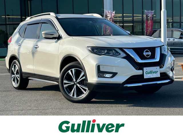 日産 エクストレイル 20X 奈良県 2017(平29)年 5.1万km ブリリアントホワイトパール 電動リアゲート/純正ナビ(ワンセグTV/AM・FM/CD/DVD/AUX/BT)/ビルトインETC/プッシュスタート/スマートキー/合皮シート/オートライト/LEDヘッドライト/ルーフレール/ドアバイザー/前後コーナーセンサー/純正フロアマット/純正18インチアルミホイール