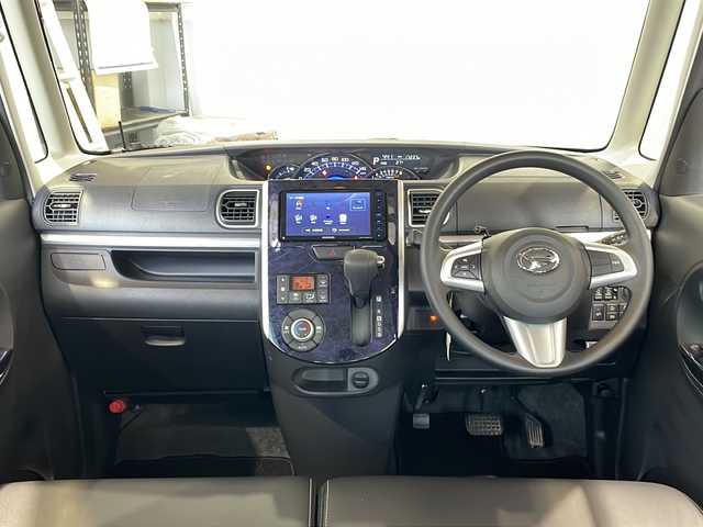 ダイハツ タント カスタムX トップED LTD SAⅢ 富山県 2018(平30)年 1.8万km ファイアークォーツレッドM 社外ナビ/ＣＤ・ＤＶＤ・Bluetooth/全方位カメラ/バックカメラ/ワンセグTV/純正スピーカー/両側パワースライドドア/アイドリングストップ/衝突軽減ブレーキ/シートヒーター/ベンチシート/純正フロアマット/オートライト/ＥＴＣ/スマートキー/純正14インチＡＷ/LEDヘッドライト/保証書/取扱説明書