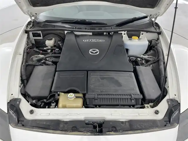 マツダ ＲＸ－８ スピリットR 群馬県 2012(平24)年 8万km クリスタルホワイトパールマイカ 社外アルパインHDDナビ/・CD/DVD/MSV/SD/フルセグTV/＝＝＝＝＝/黒本革シート　パワーシート　シートヒーター　　社外アルパインナビ　バックカメラ　　パドルシフト　ビルトインＥＴＣ　キセノンヘッドライト　オートライト　　フォグランプ　　純正１８インチアルミ　禁煙車