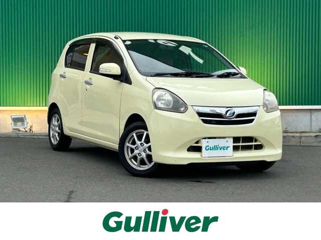 ダイハツ ミラ イース G 宮城県 2012(平24)年 6.3万km コットンアイボリー ワンオーナー/社外SDナビ/・Bluetooth/・CD/DVD/・ワンセグTV/純正14インチAW/純正フロアマット/オートライト/オートマチックハイビーム/横滑り防止装置/スマートキー/ドアバイザー