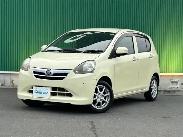 ダイハツ ミラ イース G 宮城県 2012(平24)年 6.3万km コットンアイボリー ワンオーナー/社外SDナビ/・Bluetooth/・CD/DVD/・ワンセグTV/純正14インチAW/純正フロアマット/オートライト/オートマチックハイビーム/横滑り防止装置/スマートキー/ドアバイザー