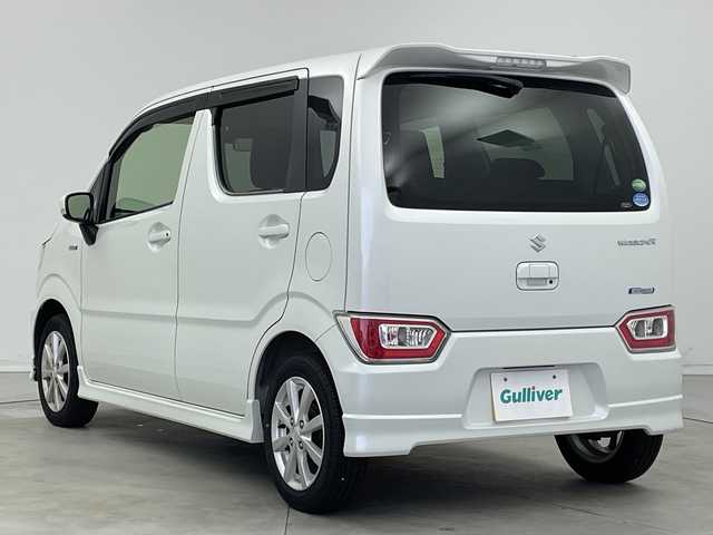 スズキ ワゴンＲ HYBRID FZ 新潟県 2017(平29)年 2.6万km ピュアホワイトP ワンオーナー/オーディオ/　Bluetooth/CD/USB/衝突被害軽減ブレーキ/レーンキープアシスト/ヘッドアップディスプレイ/アイドリングストップ/横滑り防止装置/オートマチックハイビーム/オートライト/レザーステアリング/ステアリングスイッ