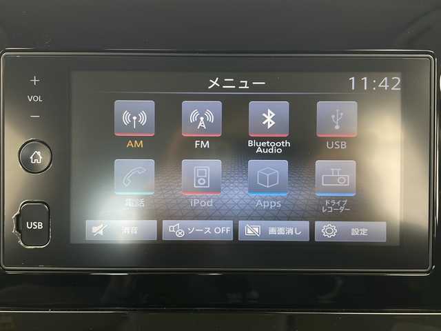 日産 ノート X FOUR 秋田県 2023(令5)年 2万km スーパーブラック 4WD/純正ディスプレイオーディオ　/AM/FM/Bluetooth/エマージェンシーブレーキ　/レーンキープアシスト　/横滑り防止装置　/前後クリアランスソナー/速度標識表示/標識検知支援/ふらつき警報　/オートマチックハイビーム　/前席シートヒーター　/ステアリングヒーター　/ＬＥＤヘッドライト/フォグランプ/オートブレーキホールド/電動パーキング/プッシュスタート/スペアキー/フロアマット/純正アルミホイール