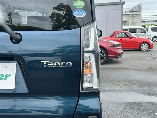 ダイハツ タント カスタム X 静岡県 2019(令1)年 3.8万km レーザーブルークリスタルシャイン スマートアシスト/パイオニアディスプレイオーディオ/　USB Bluetooth CD DVD /全方位カメラ/前後クリアランスソナー/スマートパニラマパーキングアシスト/ミラクルオープンドア/両側パワースライドドア/LEDオートヘッドライト/ロングスライドシート/リアロールサンシェード/充電用USB端子/純正14インチアルミホイール/プッシュスタート/スマートキー×2本