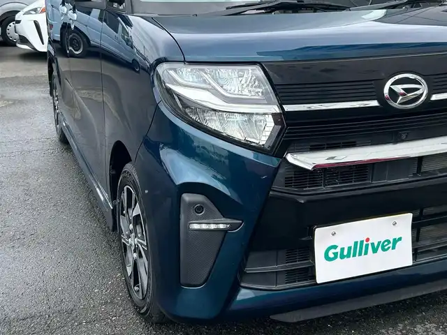 ダイハツ タント カスタム X 静岡県 2019(令1)年 3.8万km レーザーブルークリスタルシャイン スマートアシスト/パイオニアディスプレイオーディオ/　USB Bluetooth CD DVD /全方位カメラ/前後クリアランスソナー/スマートパニラマパーキングアシスト/ミラクルオープンドア/両側パワースライドドア/LEDオートヘッドライト/ロングスライドシート/リアロールサンシェード/充電用USB端子/純正14インチアルミホイール/プッシュスタート/スマートキー×2本