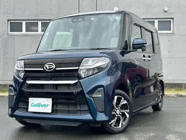 ダイハツ タント カスタム X 静岡県 2019(令1)年 3.8万km レーザーブルークリスタルシャイン スマートアシスト/パイオニアディスプレイオーディオ/　USB Bluetooth CD DVD /全方位カメラ/前後クリアランスソナー/スマートパニラマパーキングアシスト/ミラクルオープンドア/両側パワースライドドア/LEDオートヘッドライト/ロングスライドシート/リアロールサンシェード/充電用USB端子/純正14インチアルミホイール/プッシュスタート/スマートキー×2本
