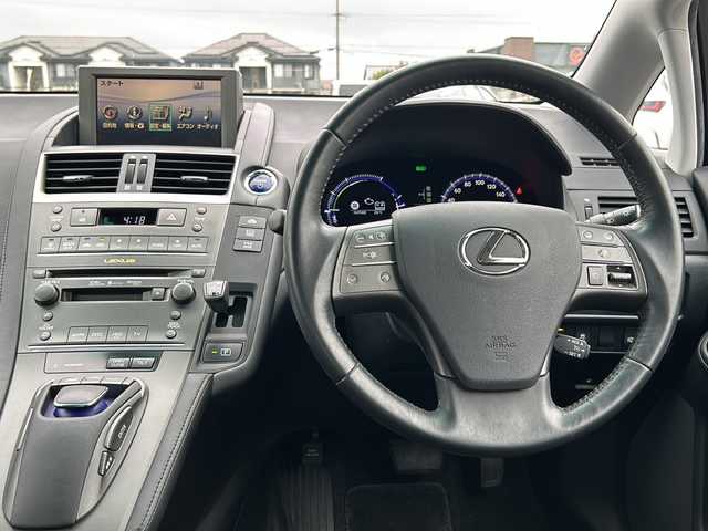 レクサス ＨＳ 250h 三重県 2010(平22)年 5.3万km ブラック ワンオーナー/クルーズコントロール/メーカーナビ/フルセグTV/FM/AM/CD/DVD/MD/USB/AUX/パワーシート/ETC/アクセサリーソケット/保証書/取扱説明書/スペアキー/カードキー