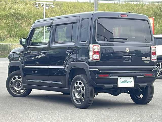 スズキ ハスラー HYBRID G 青森県 2023(令5)年 1.1万km ブルーイッシュブラックパール3 ・4WD/・社外ナビ/・ワンセグTV/・CD/AM/FM/BT/・衝突軽減装置/・横滑り抑制装置/・レーンキープアシスト/・追従型クルーズコントロール/・後方コーナーセンサー/・ダウンヒルアシストコントロール/・グリップコントロール/・前方ドライブレコーダー/・ETC/・D＋N席シートヒーター/・オートマチックハイビーム/・スマートキー/・プッシュスタート/・ドアバイザー/・フロアマット/・スペアキーあり/・保証書、取説