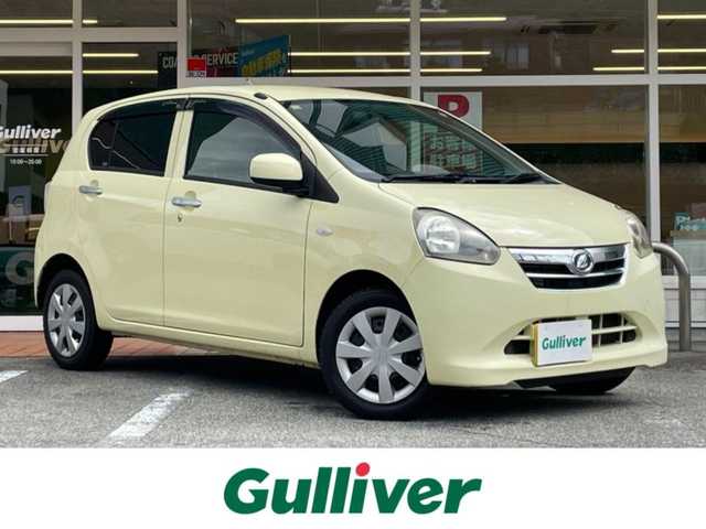 ダイハツ ミラ イース Xf メモリアルエディション 岐阜県 2012(平24)年 5.9万km コットンアイボリー ４WD/寒冷地仕様/純正オーディオ/AM/FM/CD/リモコンキー/電動格納ミラー/アイドリングストップ/スペアキー/保証書/取扱説明書