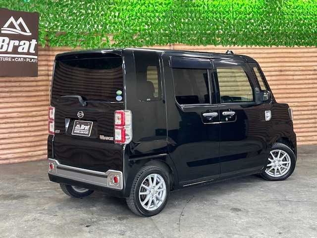 ダイハツ ウェイク X SA 道央・札幌 2015(平27)年 5.8万km ブラックマイカメタリック 【2510007025】/４ＷＤ　/ターボ　/衝突軽減ブレーキ　/ナビＴＶ　/バックカメラ　/片側電動スライドドア　/シートヒーター　/社外１４インチアルミホイール　/後席サンシェード　/プッシュスタート　/オートライト　/ＬＥＤヘッドライト/フォグライト