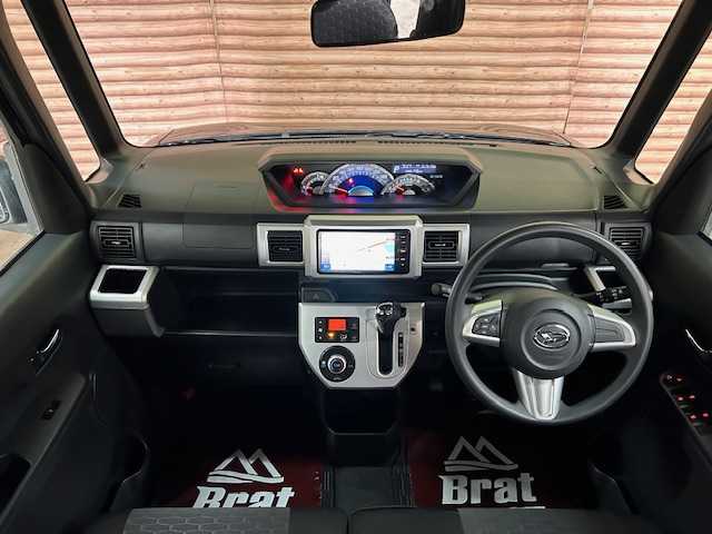 ダイハツ ウェイク X SA 道央・札幌 2015(平27)年 5.8万km ブラックマイカメタリック 【2510007025】/４ＷＤ　/ターボ　/衝突軽減ブレーキ　/ナビＴＶ　/バックカメラ　/片側電動スライドドア　/シートヒーター　/社外１４インチアルミホイール　/後席サンシェード　/プッシュスタート　/オートライト　/ＬＥＤヘッドライト/フォグライト