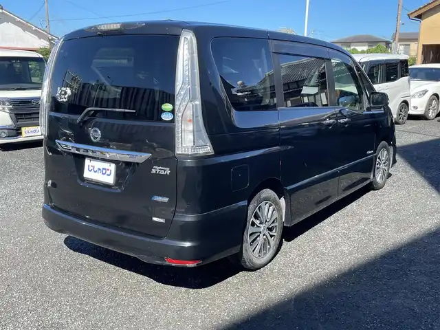 日産 セレナ ハイウェイスター Sハイブリッド 宮崎県 2014(平26)年 10.3万km ダイヤモンドブラック /ナビ(MP313D-W)//ワンセグ/TV/CD/DVD//ビルトインETC//バックカメラ//フリップダウンモニター//両側パワースライドドア//純正アルミホイール//オートライト