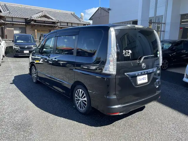 日産 セレナ ハイウェイスター Sハイブリッド 宮崎県 2014(平26)年 10.3万km ダイヤモンドブラック /ナビ(MP313D-W)//ワンセグ/TV/CD/DVD//ビルトインETC//バックカメラ//フリップダウンモニター//両側パワースライドドア//純正アルミホイール//オートライト