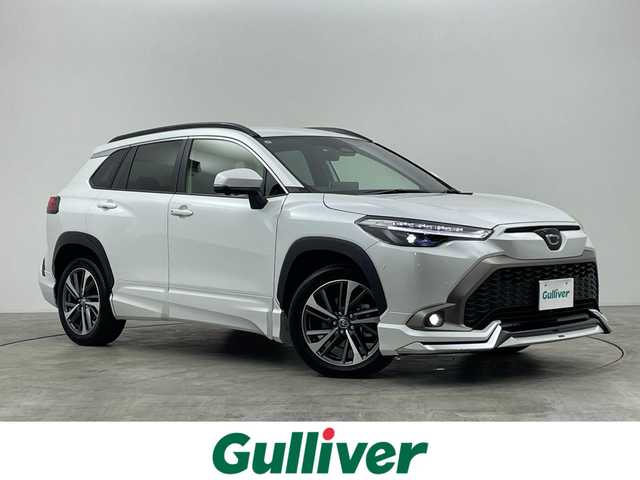 トヨタ カローラ クロス ハイブリッド Z 群馬県 2025(令7)年 0.9万km プラチナホワイトパールマイカ 純正１０．５インチナビ　モデリスタエアロ　全方位カメラ　パーキングアシスト　アダプティブクルーズコントロール　レーンアシスト　ステアリングヒーター　ビルトインＥＴＣ２．０　パワーバックドア　禁煙車