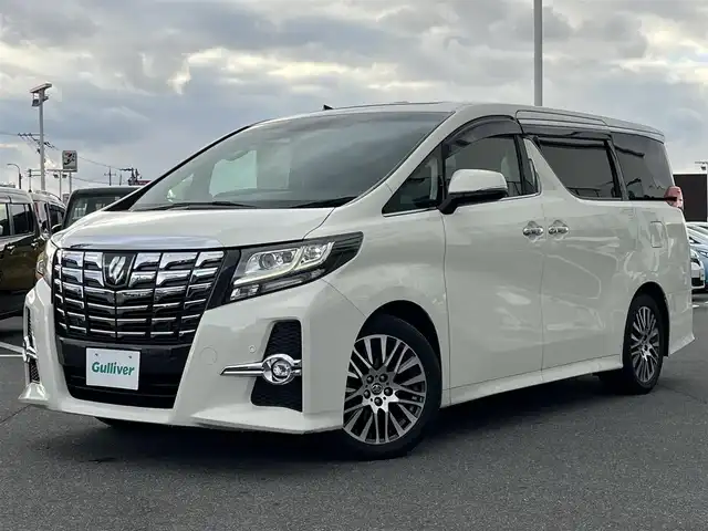 トヨタ アルファード S Cパッケージ 奈良県 2016(平28)年 5.5万km ラグジュアリーホワイトパールクリスタルシャインガラスフレーク 純正ナビ　/バックモニター　/サイドモニター　/ＪＢＬサウンド　/ＨＤＭＩ　/フルセグテレビ　/前方ドラレコ/サンルーフ　/フリップダウンモニター　/ステアリングヒーター　/シートヒーター　/パワーシート/ハーフレザーシート　/トヨタ―セーフティー/アダブティブクルーズコントロール/コーナーセンサー/パワーバックドア/両側パワースライドドア