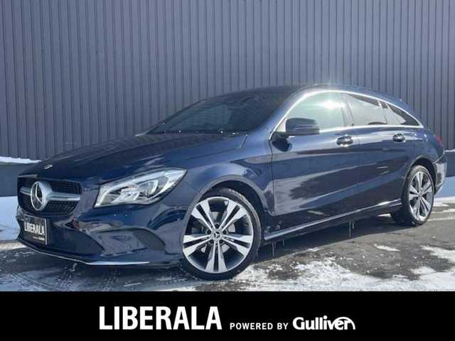 メルセデス・ベンツ ＣＬＡ２２０ Sブレイク 4MATIC 青森県 2018(平30)年 3.4万km カバンサイトブルー /4WD/ターボ/純正HDDナビTV/バックカメラ/黒革シート/前席シートヒーター/クルーズコントロール/パワーバックドア/ビルトインETC/革巻きステア/パドルシフト/LEDオートライト/前後バンパーソナー/ウインカーミラー /プッシュスタートシステム/社外フロアマット/リア7面プライバシーガラス/電格調整ミラー/W/サイド/カーテン/ニーエアバッグ/ABS/スマートキーx2/保証書/取説