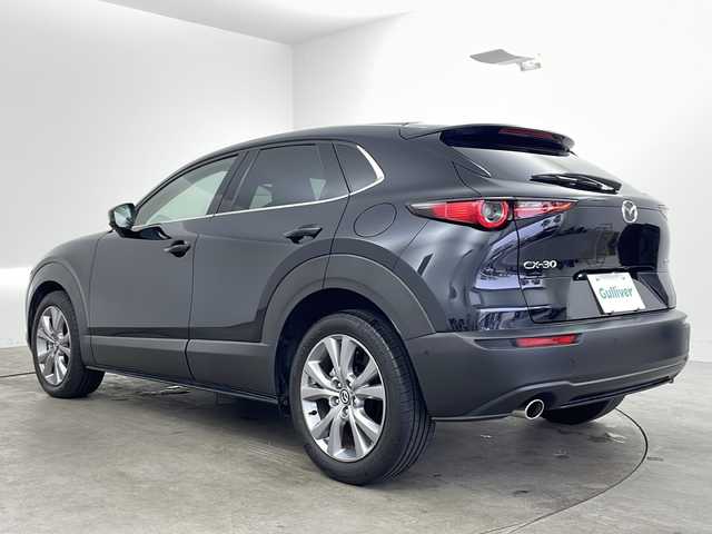 マツダ ＣＸ－３０ 20S Lパッケージ 兵庫県 2021(令3)年 3.3万km ジェットブラックマイカ ・純正10.25インチナビ＆BT＆フルセグ＆CD＆DVD＆HDMI/・レザーシート/・シートヒーター/・パーキングアシスト/・スマートブレーキサポート/・パワーシート/・シートメモリー/・ブラインドスポットモニター/・レーンキープアシスト/・レーダークルーズコントロール/・パドルシフト/・パワーバックドア/・バックカメラ/・LEDヘッドライト/・ETC/・アイドリングストップ/・前後ドライブレコーダー/・純正18インチAW/・電動パーキング/・プッシュスタート