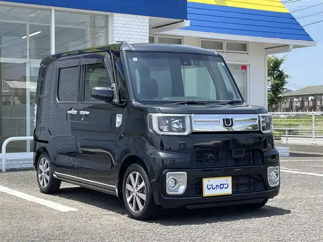 ダイハツ ウェイク G ターボ SA Ⅱ 徳島県 2017(平29)年 8.6万km ブラックマイカメタリック (株)IDOMが運営する【じしゃロン徳島店】の自社ローン専用車両になります。こちらは現金またはオートローンご利用時の価格です。自社ローンご希望の方は別途その旨お申付け下さい/・両側パワースライドドア/・ナビ/・バックカメラ/・ETC/・ドライブレコーダー/・LEDヘッドライト/・スマートキー/・純正AW付き
