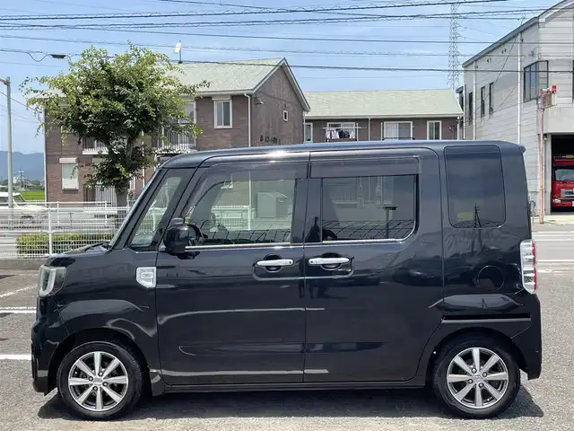 ダイハツ ウェイク G ターボ SA Ⅱ 徳島県 2017(平29)年 8.6万km ブラックマイカメタリック (株)IDOMが運営する【じしゃロン徳島店】の自社ローン専用車両になります。こちらは現金またはオートローンご利用時の価格です。自社ローンご希望の方は別途その旨お申付け下さい/・両側パワースライドドア/・ナビ/・バックカメラ/・ETC/・ドライブレコーダー/・LEDヘッドライト/・スマートキー/・純正AW付き