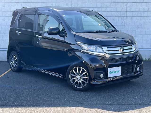ホンダ Ｎ ＷＧＮ カスタム Gターボ SSクールPKG 茨城県 2016(平28)年 4.7万km スマートブラック 純正SDナビ/　　BT/CD/DVD/フルセグ/バックカメラ/クルーズコントロール/パドルシフト/ターボ/ステアリングリモコン/革巻きステアリング/純正14インチアルミホイール/HIDオートライト/ETC/スマートキー