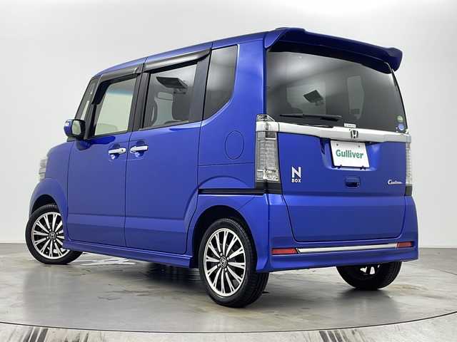 ホンダ Ｎ ＢＯＸ G ターボ Lパッケージ 埼玉県 2015(平27)年 5.3万km ブリリアントスポーティブルーメタリック2トーン 純正ナビ VXM-155VFEi/（ラジオ・CD・DVD・USB・Bluetooth・フルセグ・HDMI）/バックカメラ/ETC/両側パワースライドドア/プリクラッシュセーフティ/クルーズコントロール/横滑り防止装置/盗難防止装置/衝突軽減ブレーキ/ステアリングリモコン/プッシュスタート/パドルシフト/ロールサンシェード/純正フロアマット/純正ドアバイザー/純正アルミホイール