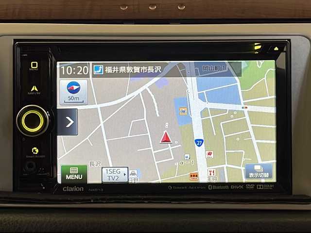 ダイハツ ミラ ジーノ プレミアムL 福井県 2008(平20)年 9.6万km プレシャスブルーマイカメタリック クラリオン6.2インチメモリーナビ(NX513)/ワンセグTV/BT/CD/DVD/USB/SD/AUX/ETC/前後ドライブレコーダー/momoウッドコンビハンドル/純正14アルミホイール/純正フロアマット/フォグランプ/ヘッドライトレベライザー/リモコンキー/スペアキー