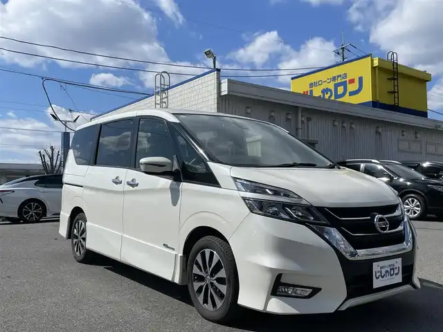 日産 セレナ ハイウェイスター 栃木県 2017(平29)年 13.2万km ブリリアントホワイトパール (株)IDOMが運営する【じしゃロン宇都宮店】の自社ローン対象車両になります。こちらは現金またはオートローンご利用時の価格です。自社ローンご希望の方は別途その旨お申付け下さい/純正ナビ（CD・DVD・BT接続可）/フルセグテレビ/フリップダウンモニター/ETC/バックカメラ/両側パワースライドドア/エマージェンシーブレーキ/クルーズコントロール