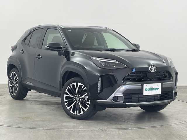 トヨタ ヤリスクロス ハイブリッド Z アドベンチャー 群馬県 2025(令7)年 0.1千km ブラックマイカ 登録済未使用車（登録時走行距離：１０Km）/＝＝＝＝＝＝＝＝＝＝＝＝＝＝＝＝＝＝＝＝＝＝＝/純正8型ナビ　/全周囲カメラ　/ＥＴＣ２．０　/ＢＳＭ　/ＨＤＭＩ　/シートヒーター　/パワーシート　/ハンドルヒーター　/衝突被害軽減ブレーキ　/レーンキープアシスト　/クリアランスソナー　/禁煙車