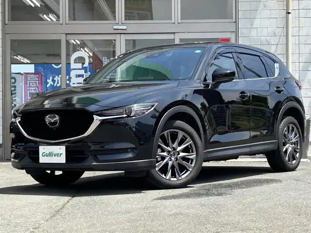 マツダ ＣＸ－５ XD エクスクルーシブモード 岩手県 2019(令1)年 2.9万km ジェットブラックマイカ ワンオーナー/i-ACTIVSENSE/＜アクティブセーフティ技術＞/・マツダレーダークルーズコントロール/・360°ビューモニター/・レーンキープアシストシステム/・車線逸脱警報システム/・ハイビームコントロール/・アダプティブLEDヘッドライト/純正SDナビ/　DTV/CD/DVD/BT/AUX/USB/BOSEサウンドシステム/前席パワーシート/前席シートヒーター&ベンチレーター/パワーバックドア/純正19インチAW/ヘッドアップディスプレイ/前方ドライブレコーダー/(C9T2-V7-590)/アイドリングストップ/LEDヘッドライト&フォグ/スマートキー/スペアキー/ETC
