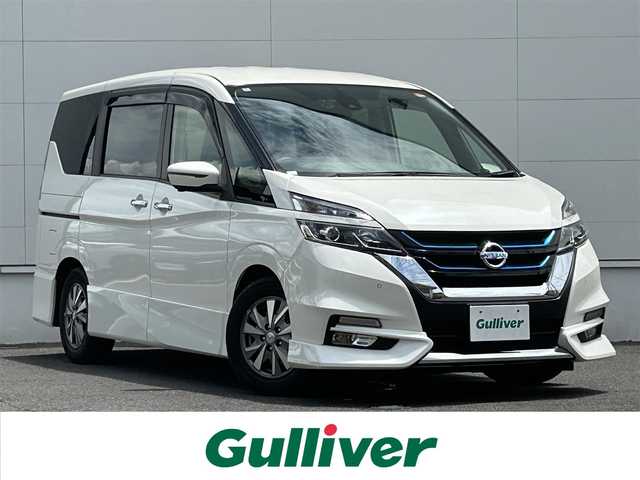日産 セレナ e－パワー ハイウェイスター V 佐賀県 2018(平30)年 6.8万km ブリリアントホワイトパール プロパイロット/エマージェンシーブレーキ/インテリジェントクルーズコントロール/純正9インチナビ/・アラウンドビューモニター/・フルセグTV/BT/CD/DVD/純正フリップダウンモニター/インテリジェントルームミラー/純正ドライブレコーダー/シートヒーター/ハンドルヒーター/ハンズフリーパワースライドドア/両側パワースライドドア/LEDヘッドライト/純正15インチアルミホイール/フロアマット/エアバックW＋サイド＋カーテン/TEIN車高調/純正サスペンション車載/取扱説明書