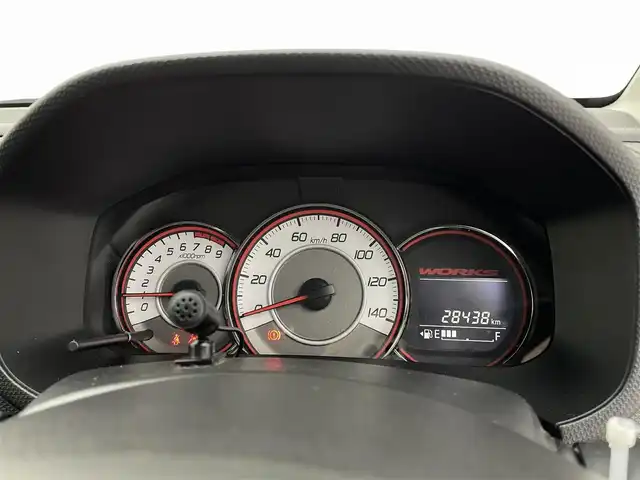 スズキ アルト ワークス 宮城県 2020(令2)年 2.6万km ブルーイッシュブラックパール3 純正ナビ　/純正ＲＥＣＡＲＯシート　/センター２本出マフラー　/スマートキー／プッシュスタート　/ＨＩＤヘッドライト　/フォグランプ　/フルセグＴＶ　/Ｂｌｕｅｔｏｏｔｈ　/純正１５インチＡＷ　/レッドキャリパー/オートライト /フルオートエアコン/革巻ステアリング/シフトノブ/ステアリングリモコン