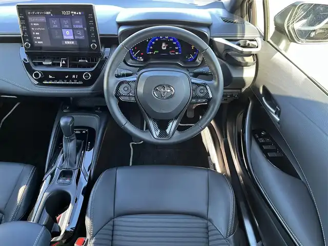 トヨタ カローラツーリング ハイブリッド ダブルバイビー 鳥取県 2022(令4)年 1.6万km スパークリングブラックパールクリスタルシャイン ４WD/純正ナビ/フルセグ/BT/USB/バックカメラ/ETC2.0/前後ドライブレコーダー/ハーフレザーシート/前席シートヒーター/ステアリングヒーター/モデリスタエアロ/フロント/リア/サイド/レーダークルーズコントロール/レーンキープアシスト/デジタルインナーミラー/LEDヘットライト/純正17インチアルミホイール/プッシュエンジンスタート/フロアマット/ドアバイザー/取扱説明書/スペアキー