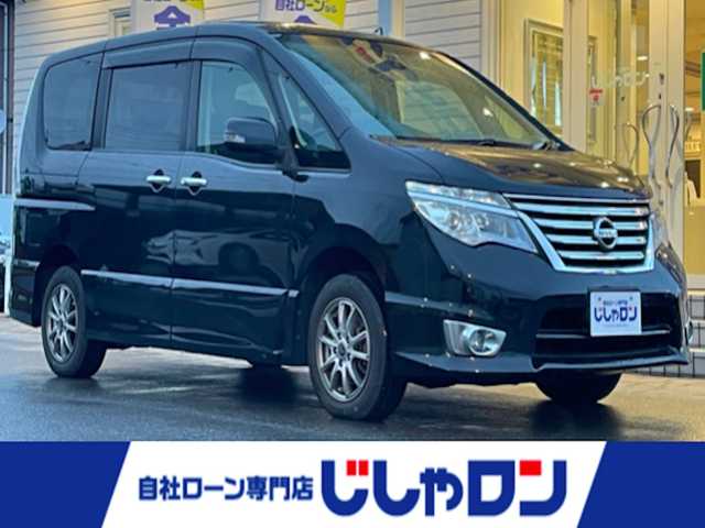 日産 セレナ ハイウェイスター 秋田県 2014(平26)年 10.7万km ダイヤモンドブラック (株)IDOMが運営する【じしゃロン秋田店】の自社ローン専用車両になりますこちらは現金またはオートローンご利用時の価格です。自社ローンご希望の方は別途その旨お申付け下さい/メモリナビ/フルセグテレビ/バックカメラ/プッシュスタート/クルーズコントロール/片側パワースライドドア/ドアバイザー/スマートキー/ウィンカーミラー/ワンオーナー