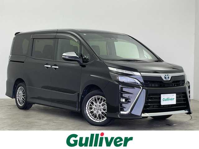 トヨタ ヴォクシー ハイブリッド ZS 煌Ⅲ 群馬県 2021(令3)年 4.2万km ブラック 純正ナビ　純正１２．１インチフリップダウンモニター　両側パワースライドドア　クルーズコントロール　シートヒーター　衝突軽減システム　横滑り防止　障害物センサー　スマートキー　プッシュスタート　禁煙車